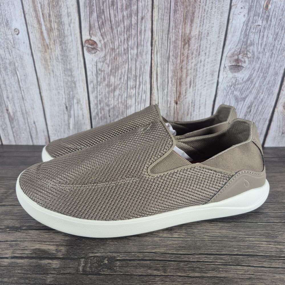 OluKai Nohea Pae Men’s Size 10.5 Slip-On Loafer Sneakers Mustang Brown 10487-13